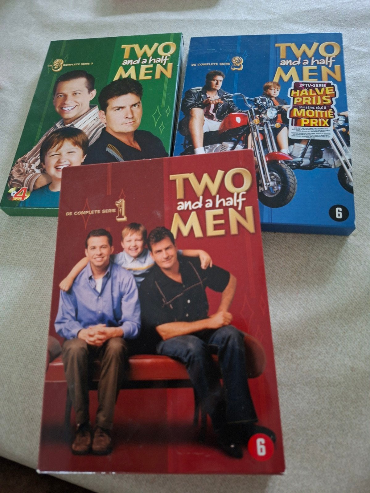 Two And A Half Men - Seizoen 1, 2 en 3, Alle leeftijden, Ophalen of Verzenden, Zo goed als nieuw, Komedie