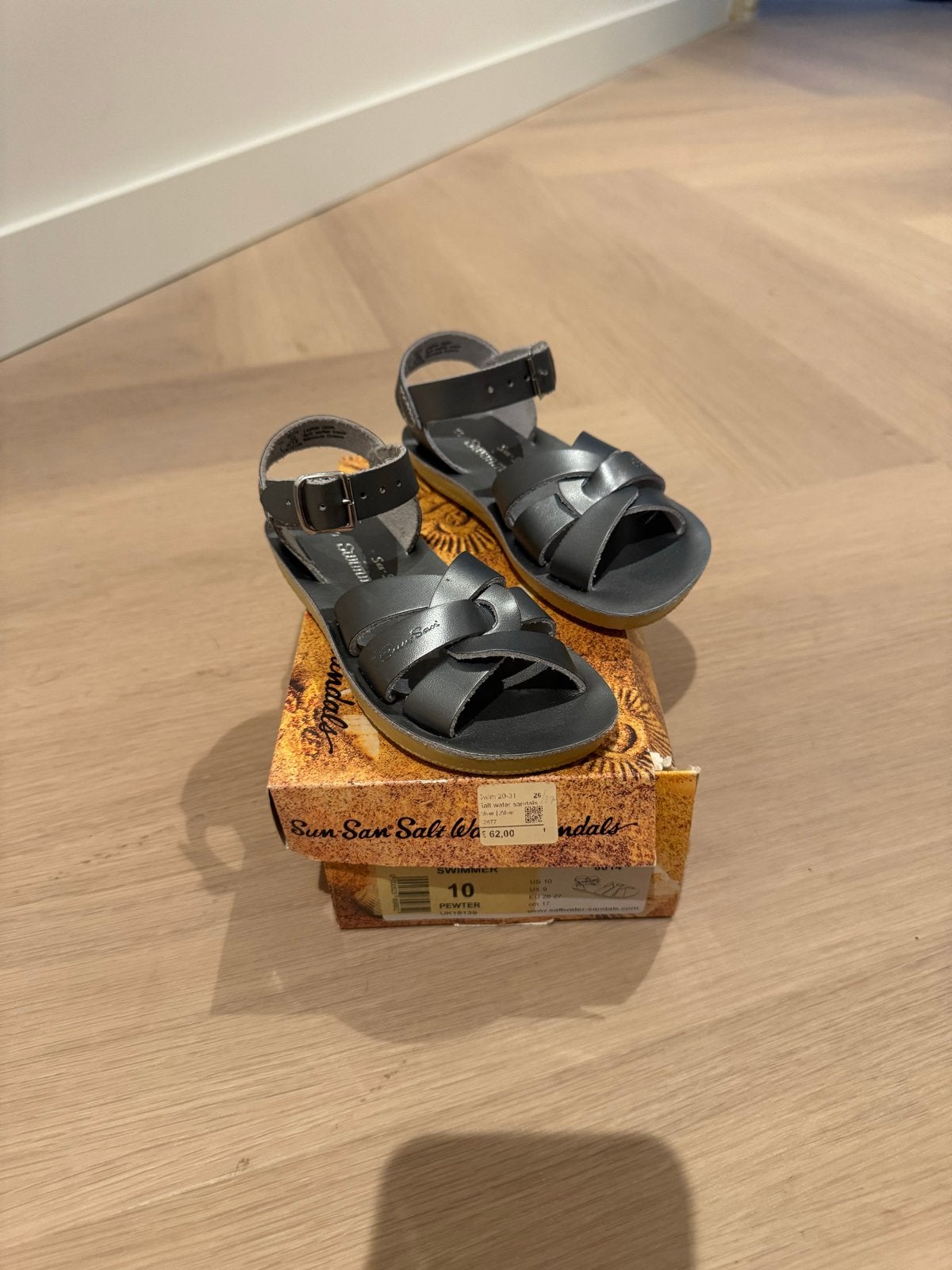 Salt Water Sandals Pewter Maat 26/27, Meisje, Schoenen, Nieuw, Ophalen of Verzenden