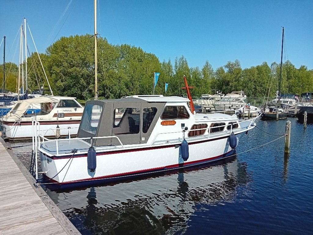Verhoef Kruiser 9.5 m, Watersport en Boten, Motorboten en Motorjachten, Gebruikt, Staal, Diesel, Binnenboordmotor, Biminitop, Boegschroef