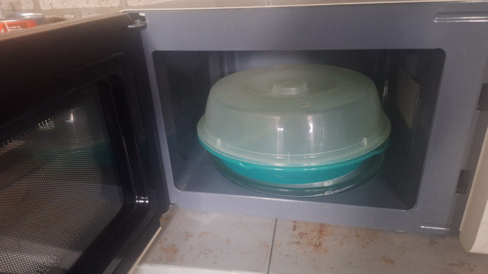 Compacte Magnetron - Ideaal voor kleine keukens, Gebruikt, Minder dan 45 cm, Ophalen of Verzenden, Magnetron