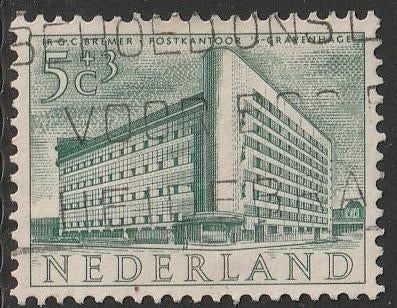 Nederland 1955 656 Zomer 5c Postkantoor, Gest, Ophalen of Verzenden, Na 1940, Gestempeld