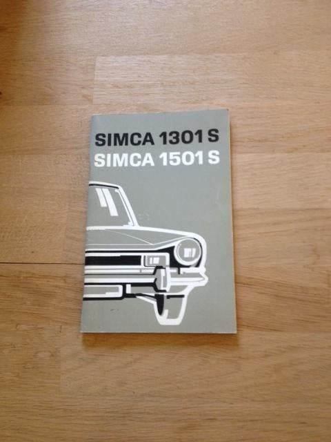 Handleiding/Instructieboekje    Simca    1301S - 1501S    NL, Auto diversen, Ophalen of Verzenden