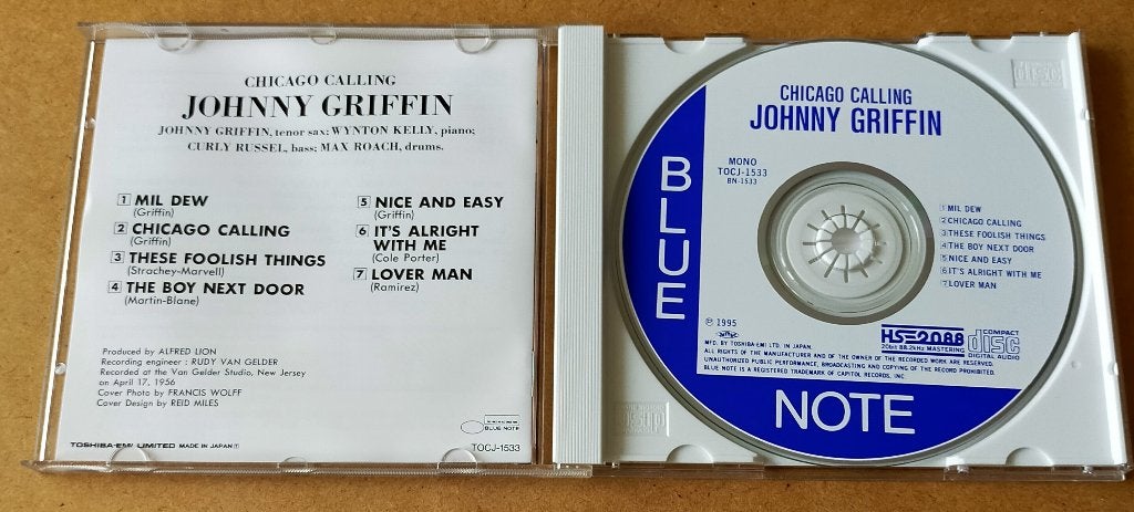 Johnny Griffin - Chicago Calling CD Japan Rudy van Gelder, Ophalen of Verzenden, Gebruikt, Jazz