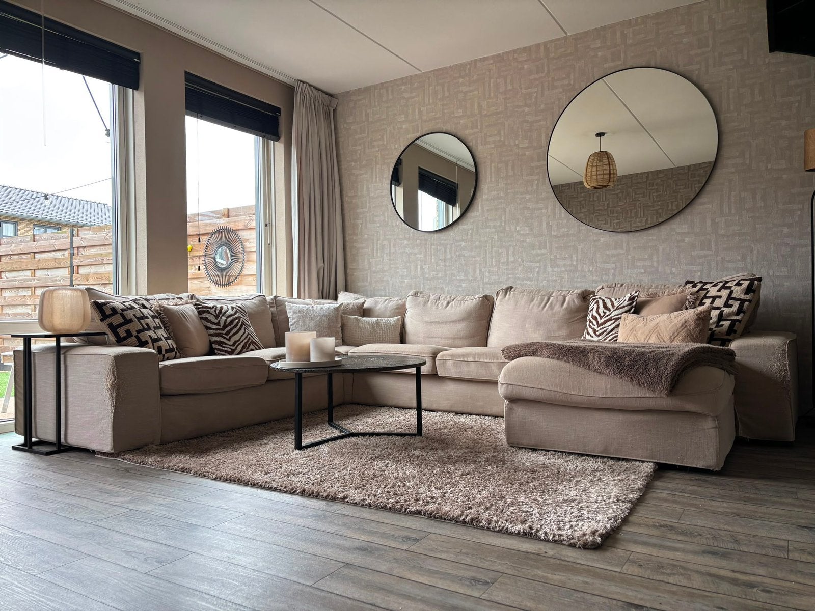 IKEA KIVIK hoekbank beige, Huis en Inrichting, Banken | Bankstellen, Ophalen, Gebruikt, Vierpersoons of meer