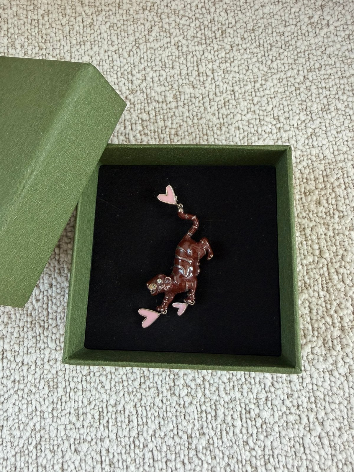 Anna+Nina Hazel Tiger Earring 14K, Ophalen of Verzenden, Zo goed als nieuw, Met edelsteen, Knopjes of Stekers