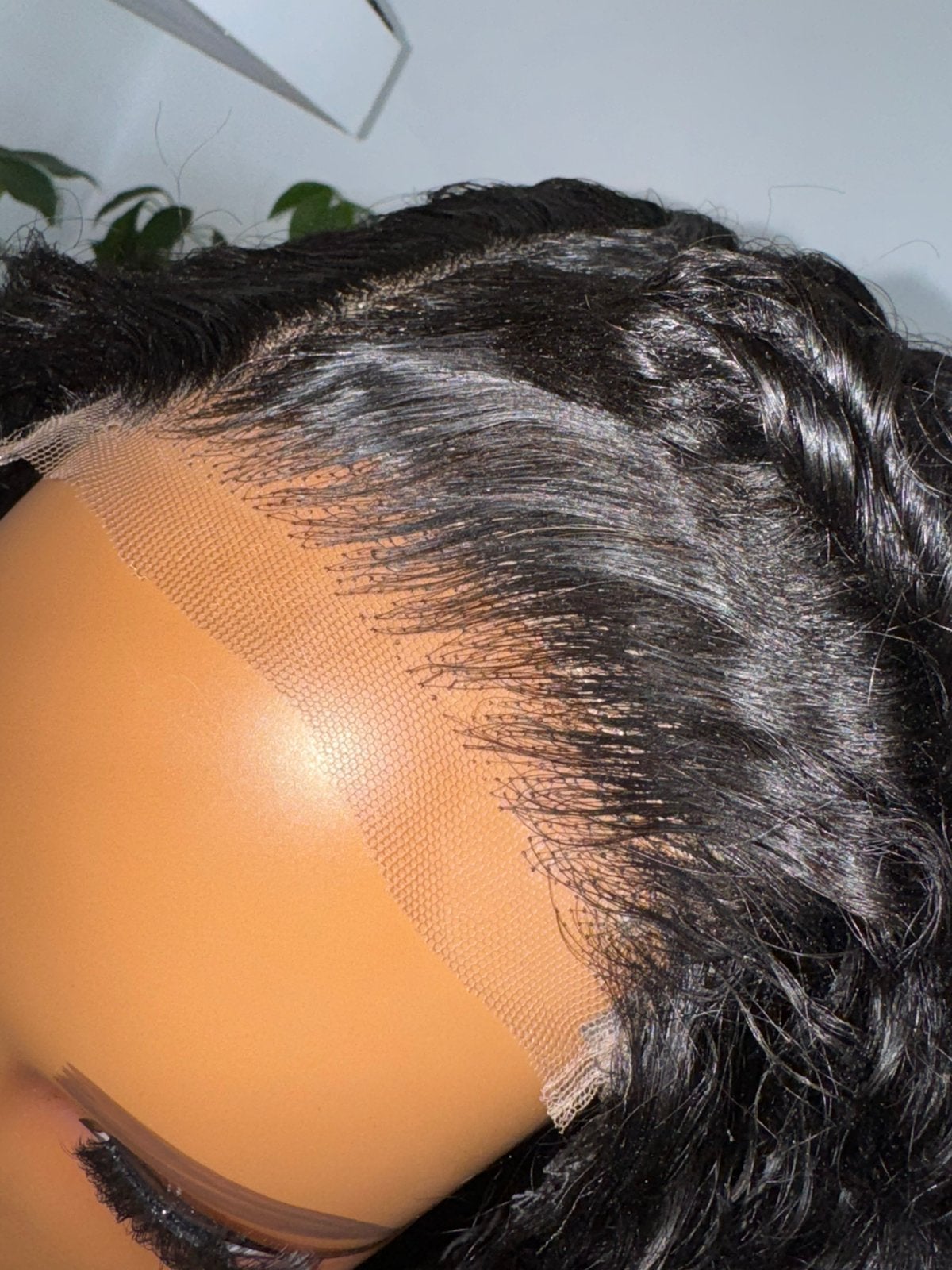18 inch Moana Krullen 100% Echt Haar 5x5 HD Closure Pruik, Ophalen of Verzenden, Nieuw, Pruik of Haarverlenging