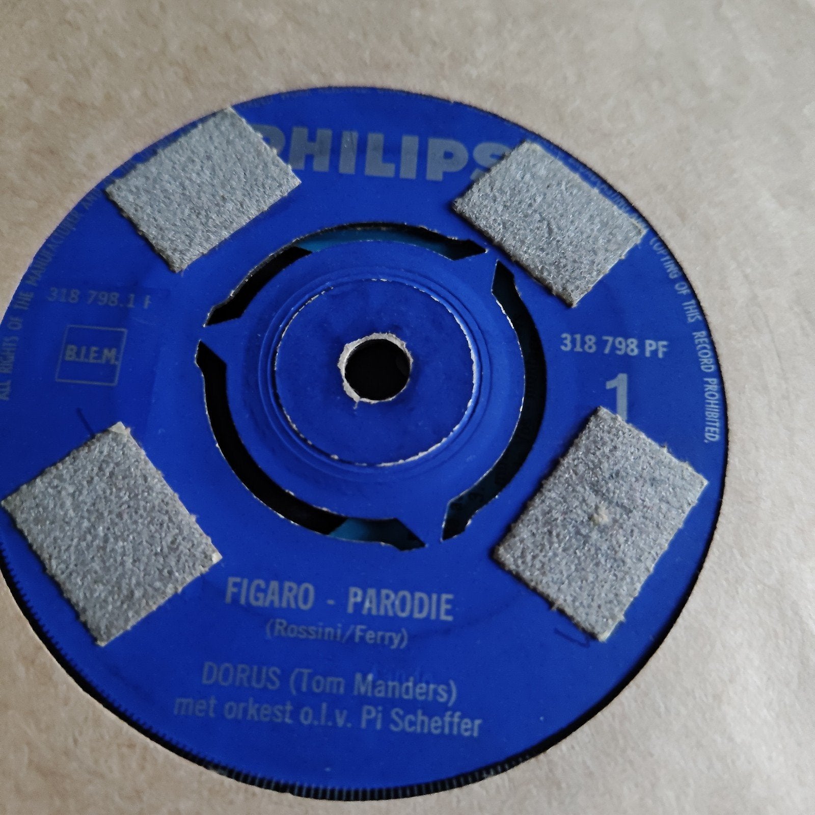 Dorus - Figaro - Parodie (Philips 318 798 PF) 7 inch single, Gebruikt, 7 inch, Ophalen of Verzenden, EP