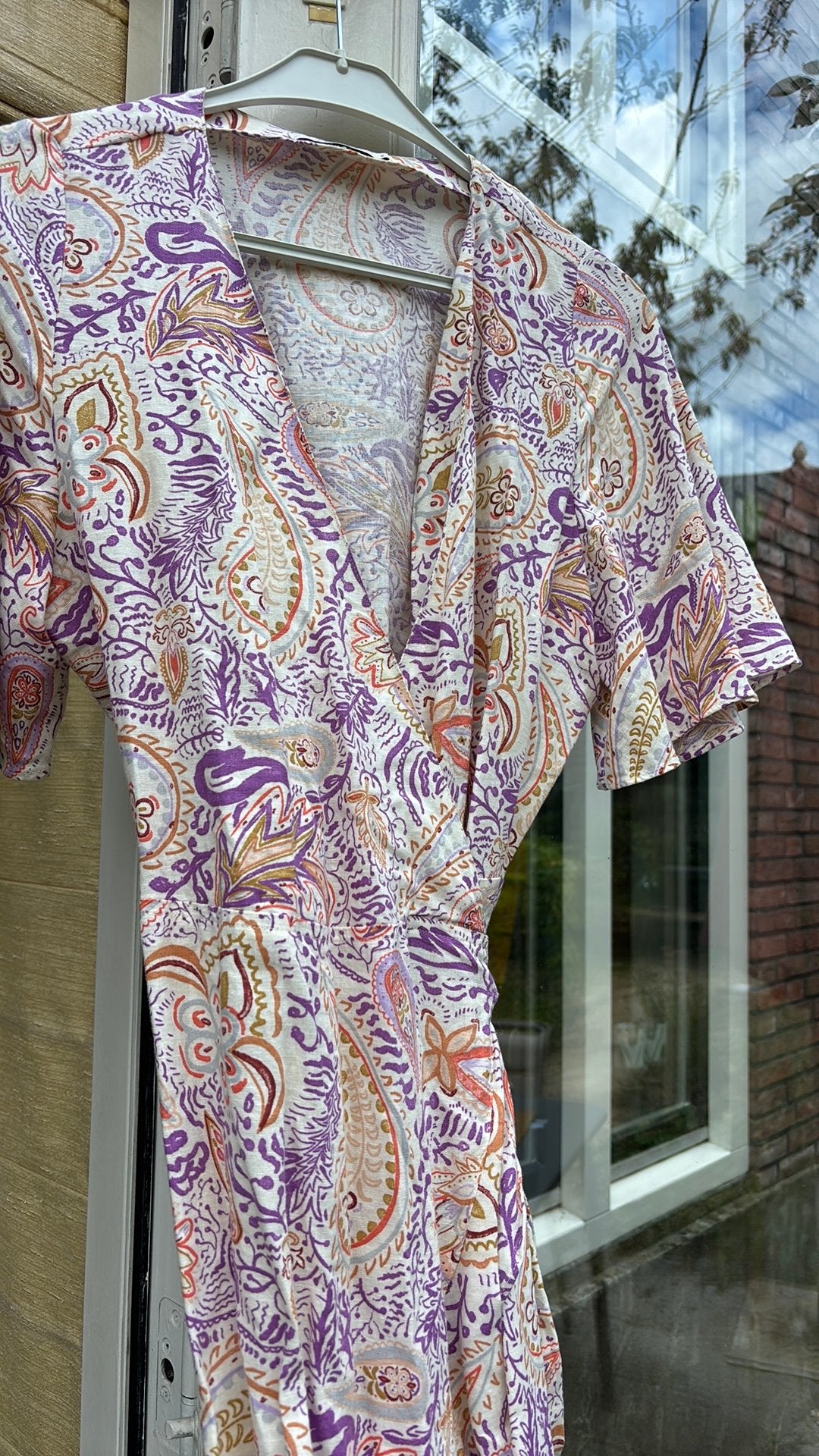 Overslagjurk sissy boy maat s bloem, Kleding | Dames, Meerkleurig, Ophalen of Verzenden, Zo goed als nieuw, Knielengte
