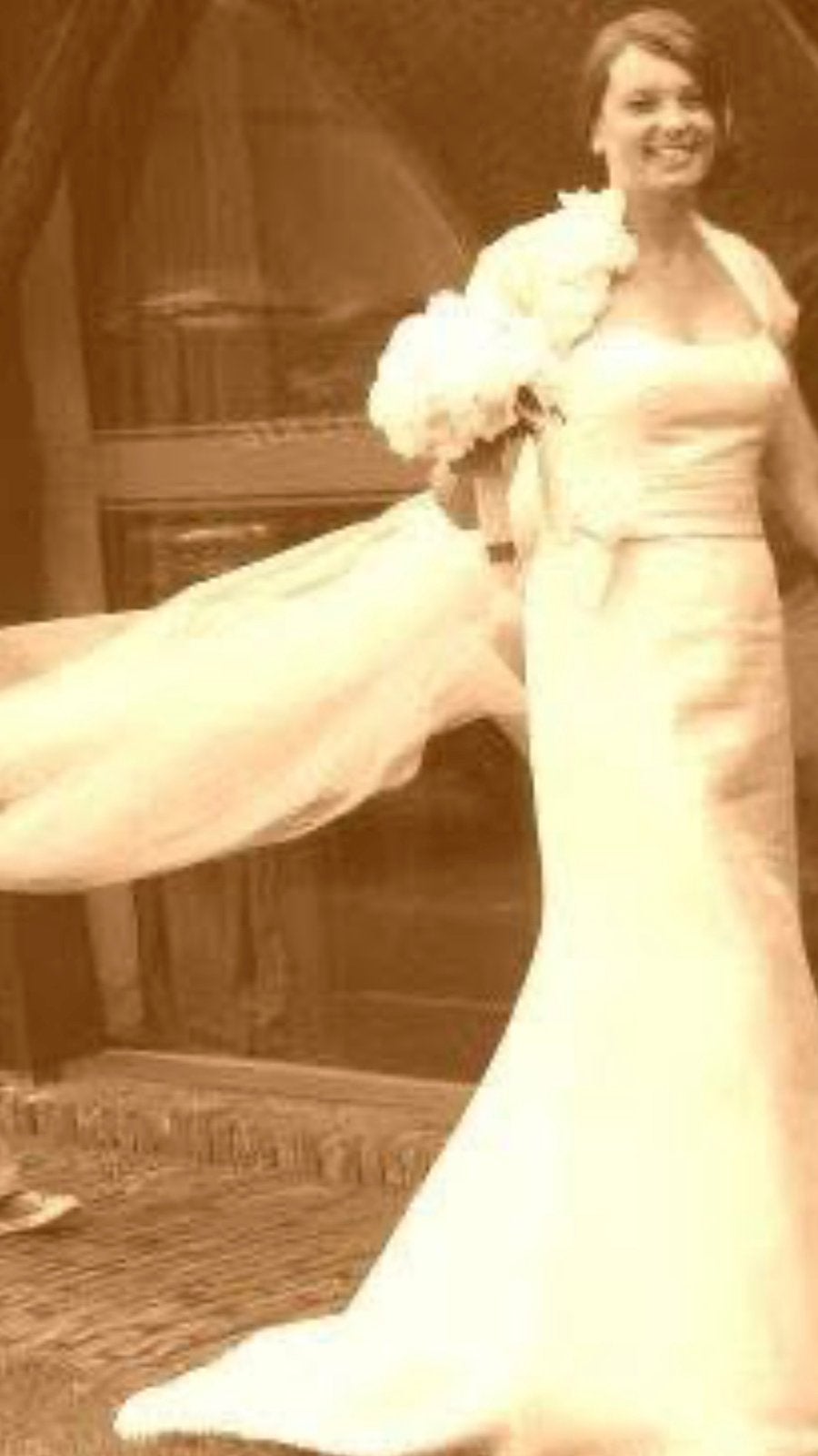 Bruidsjurk trouwjurk modeca off white / white, Ophalen of Verzenden, Zo goed als nieuw, Wit, Trouwjurk
