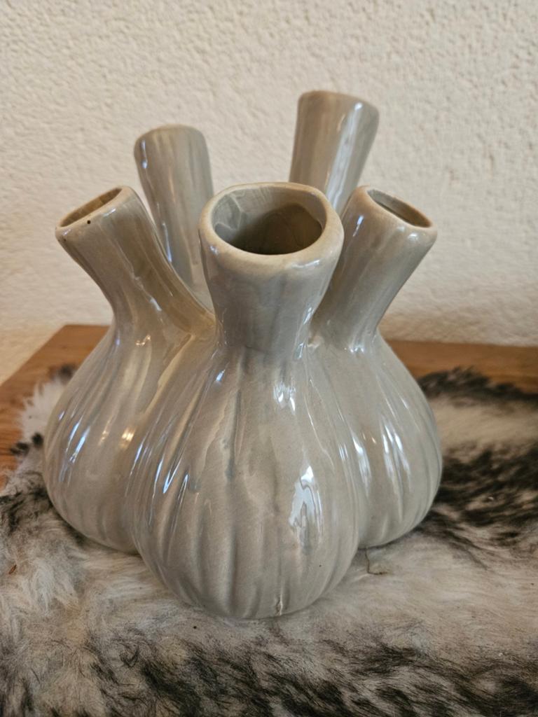 Unieke knoflookvaas - decoratieve bloemenhouder, Ophalen