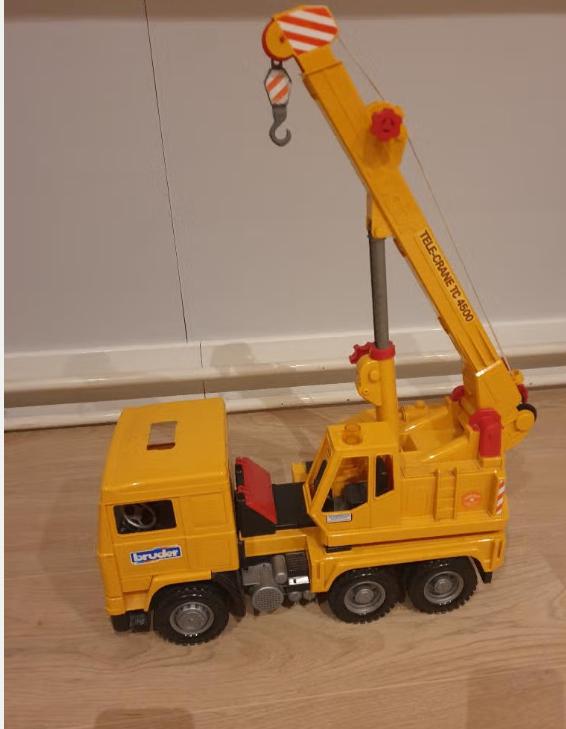 GROTE Bruder telekraan 45x77 cm TC 4500 hijskraan vrachtwage, Ophalen of Verzenden, Zo goed als nieuw