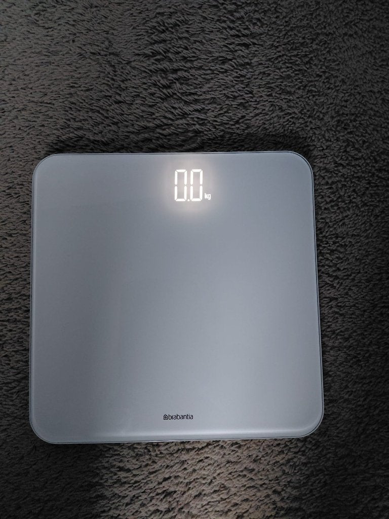 Keurige Brabantia digitale weegschaal, 1 tot 500 gram, 100 kg of meer, Ophalen of Verzenden, Personenweegschaal