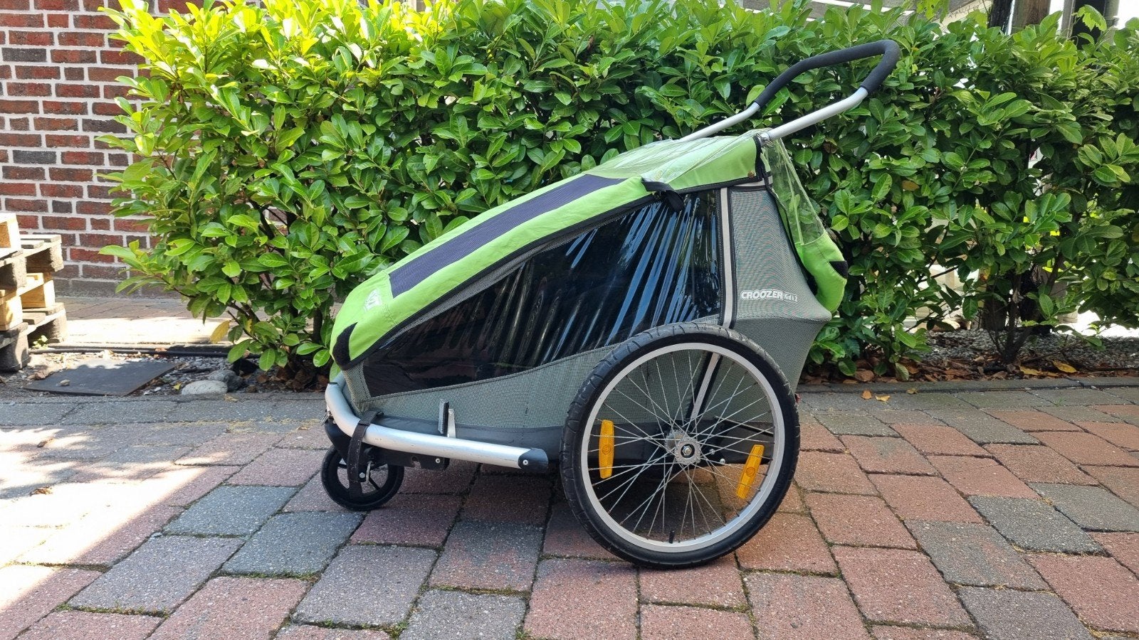 Croozer Kid voor 2 fietskar of loopkar- Groen, Ophalen, Gebruikt, Kinderkar, 40 tot 60 kg