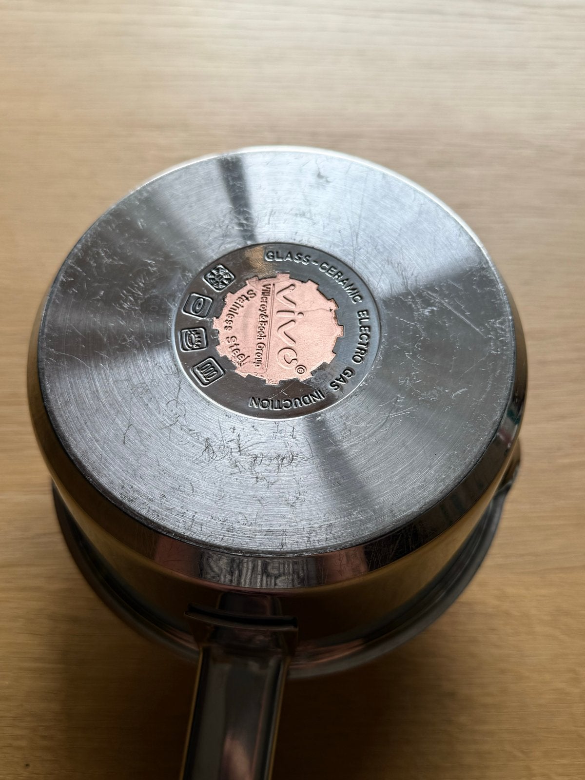 Vivo Steelpan - Geschikt voor Inductie en meer, Kookpan of Snelkookpan, Gebruikt, Inductieplaat, Ophalen of Verzenden