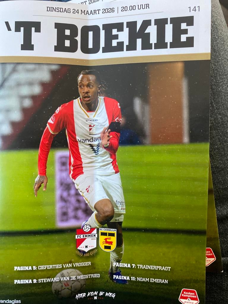 Emmen - cambuur, Eén persoon