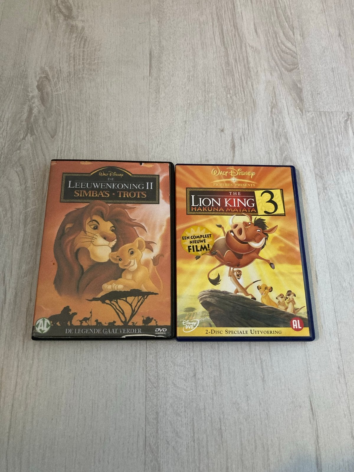 De Leeuwenkoning 2 & 3 DVD - Disney Klassiekers, Gebruikt, Animatie, Alle leeftijden, Nederlands