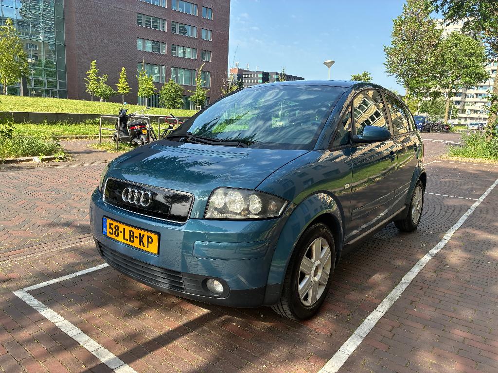 Audi A2 1.4 | Airco | Cruise | DAB+ | Bluetooth | Dashcam, Stof, 74 pk, 31 €/maand, 4 cilinders