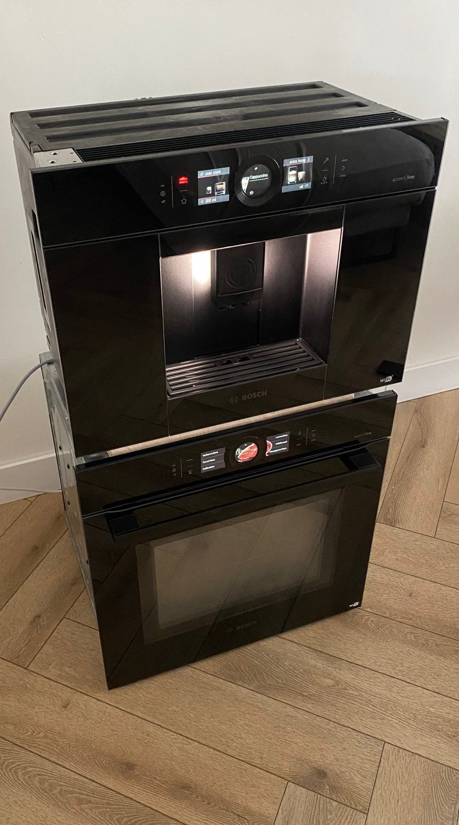 Bosch combi oven/magnetron + koffiezetapparaat, Ophalen, Zo goed als nieuw, Magnetronfunctie