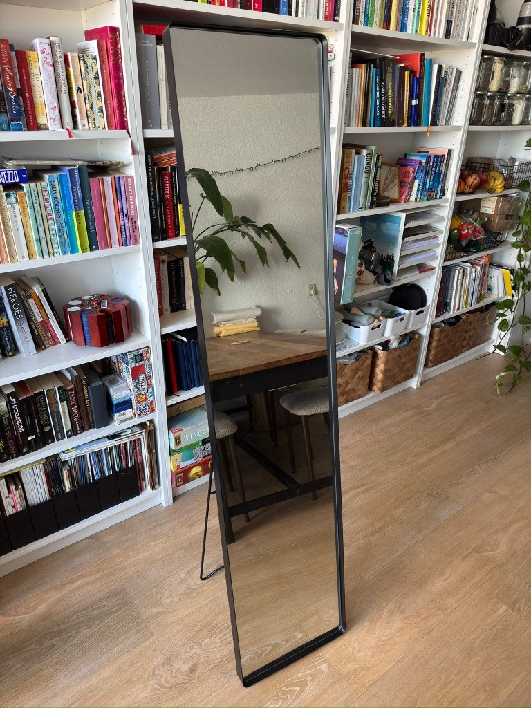 Staande spiegel industrieel Xenos, Ophalen, Minder dan 50 cm, Zo goed als nieuw, 150 tot 200 cm