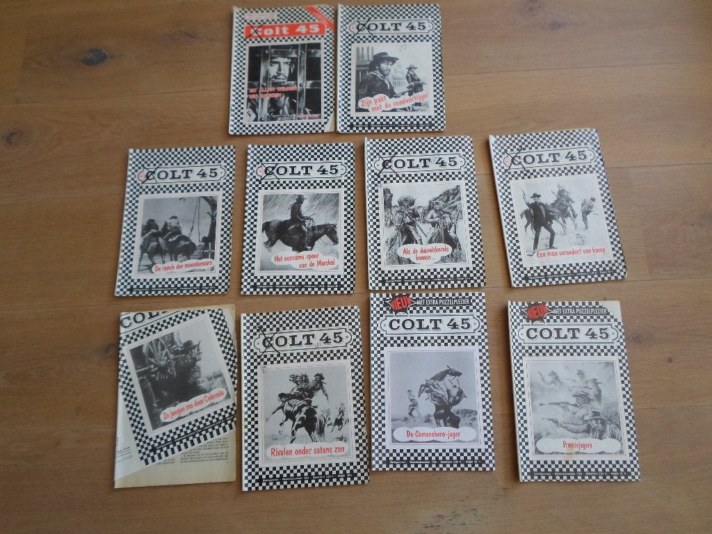 10 western Colt 45 boekjes, Boeken, Avontuur en Actie, Ophalen of Verzenden, Gelezen