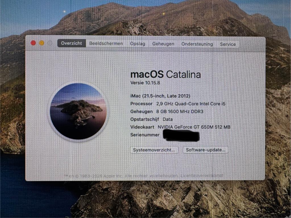iMac (21.5-inch, Late 2012) - 8GB RAM, 1TB HDD, Computers en Software, Apple Desktops, Ophalen, Gebruikt, 2 tot 3 Ghz, IMac