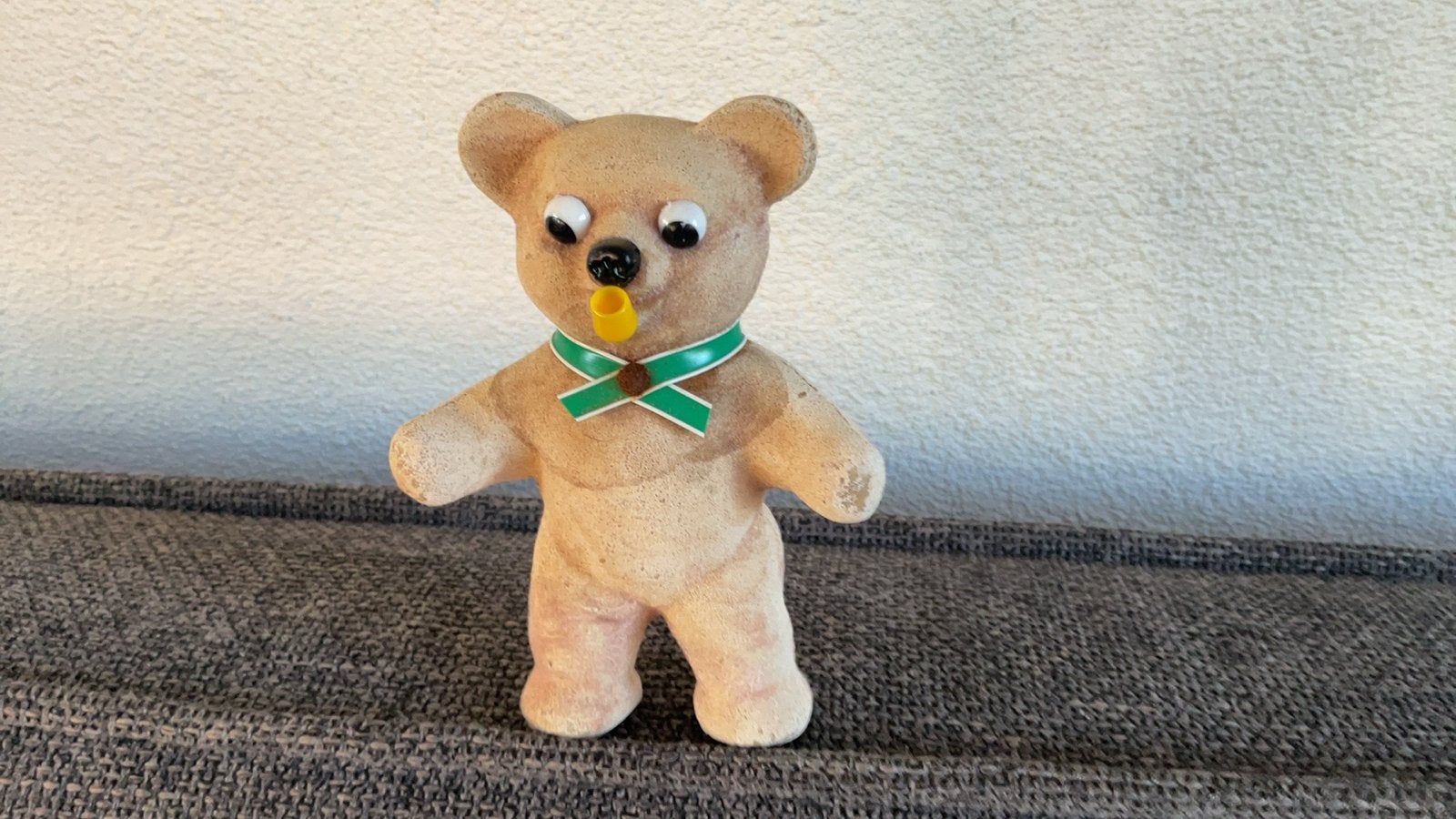 Vintage Pedigree Dolls&Toys Gevlokt Beertje met Pijpje, Verzamelen, Ophalen of Verzenden, Gebruikt