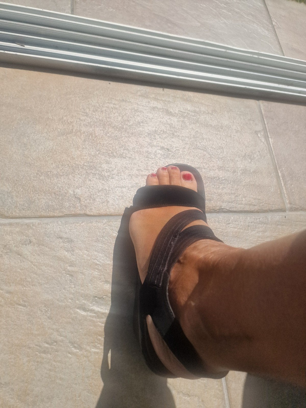Skechers sandalen, Skechers, Zwart, Zo goed als nieuw, Sandalen of Muiltjes