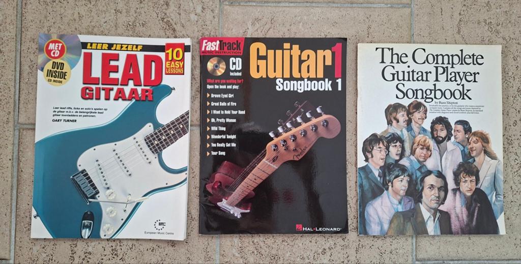 3x Lead gitaar, guitar1, the complete guitar player songbook, Muziek en Instrumenten, Bladmuziek, Ophalen of Verzenden, Les of Cursus