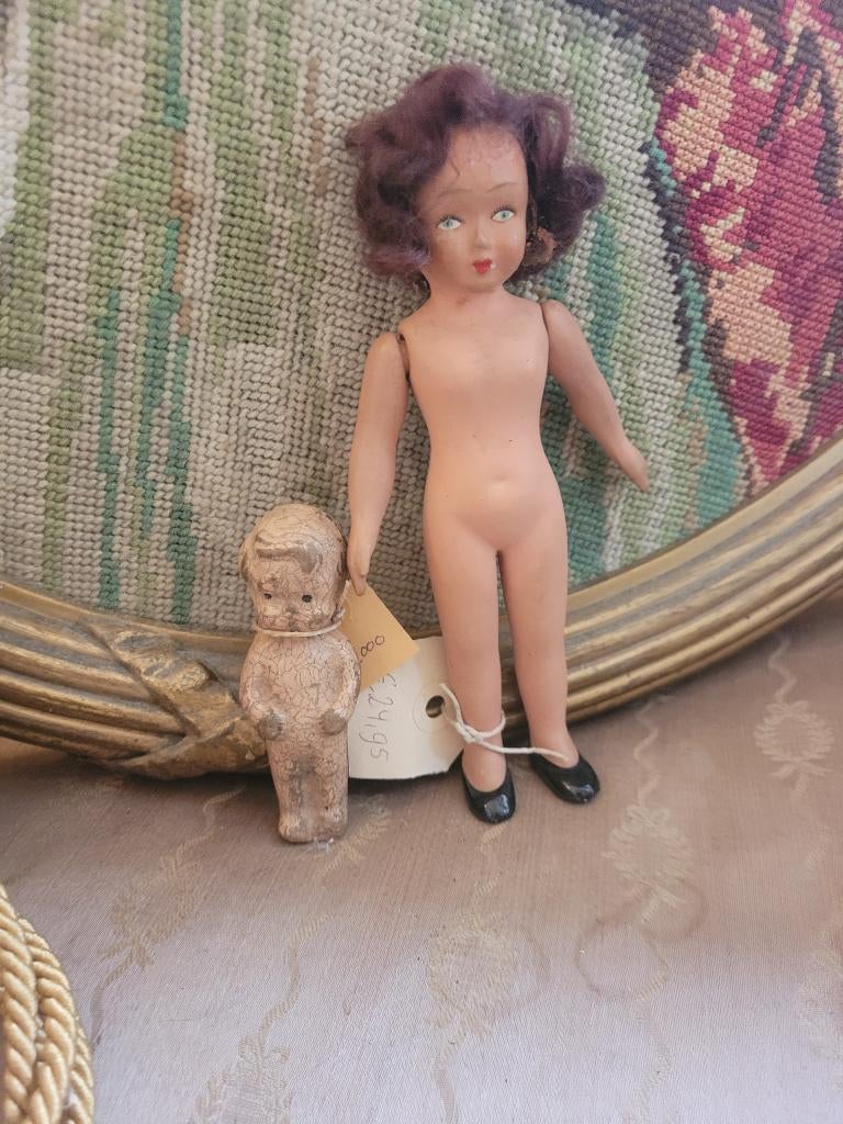 Antiek klein stenen popje, Heikant 21 Kaatsheuvel, Belle Vieille Brocante, Ophalen of Verzenden, Zo goed als nieuw