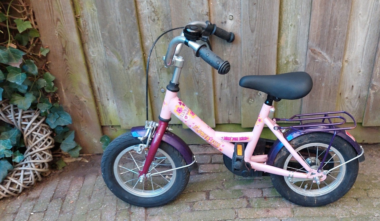 Leuke roze kinderfiets, 12,5 inch, Ophalen, Gebruikt, Terugtraprem, Minder dan 16 inch