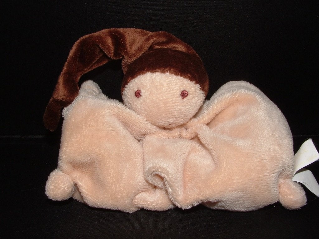 DIFRAX POPJE KNUFFELDOEK VELOURS BEIGE MET BOL BEIGE, Kinderen en Baby's, Ophalen of Verzenden, Nieuw, Overige typen