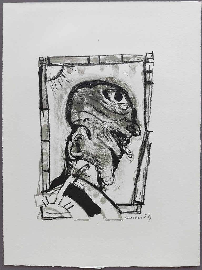 Lucebert – gesigneerde litho, Ophalen of Verzenden