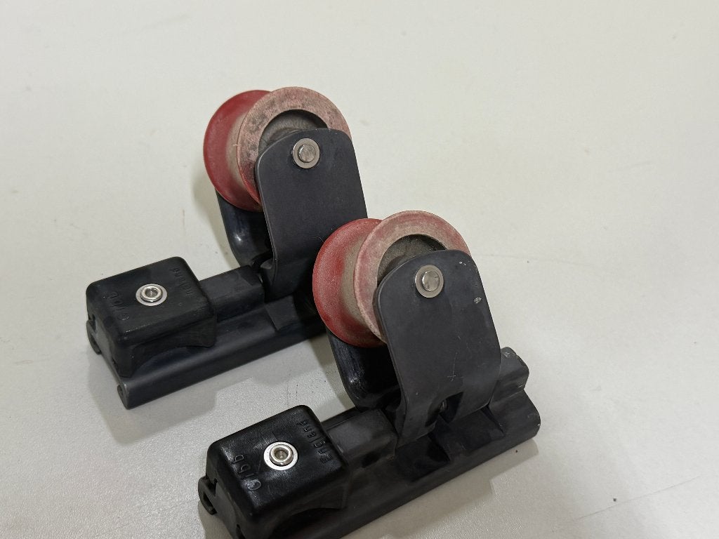 2 x Genuaslede 25 mm, Watersport en Boten, Accessoires en Onderhoud, Ophalen of Verzenden, Gebruikt, Lijn of Blok