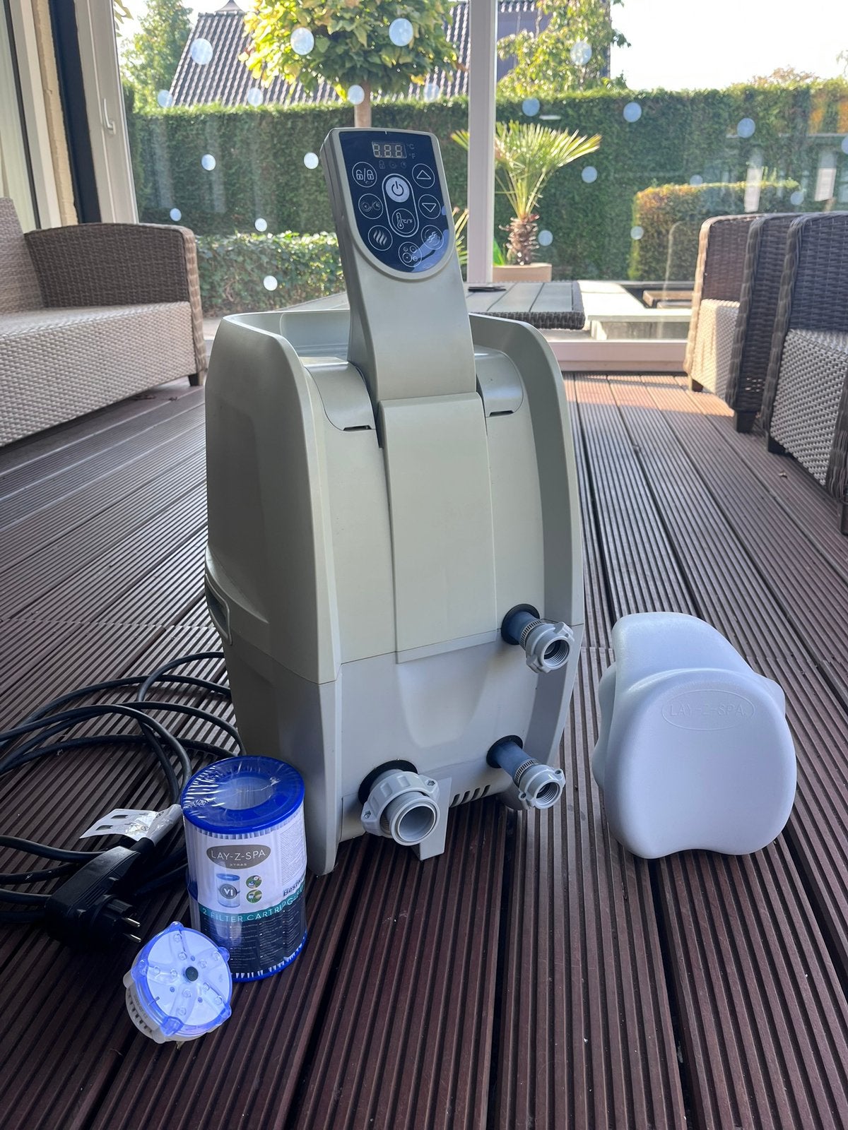 Bestway Lay-Z-Spa jacuzzi pomp, Tuin en Terras, Ophalen, Zo goed als nieuw, Filter