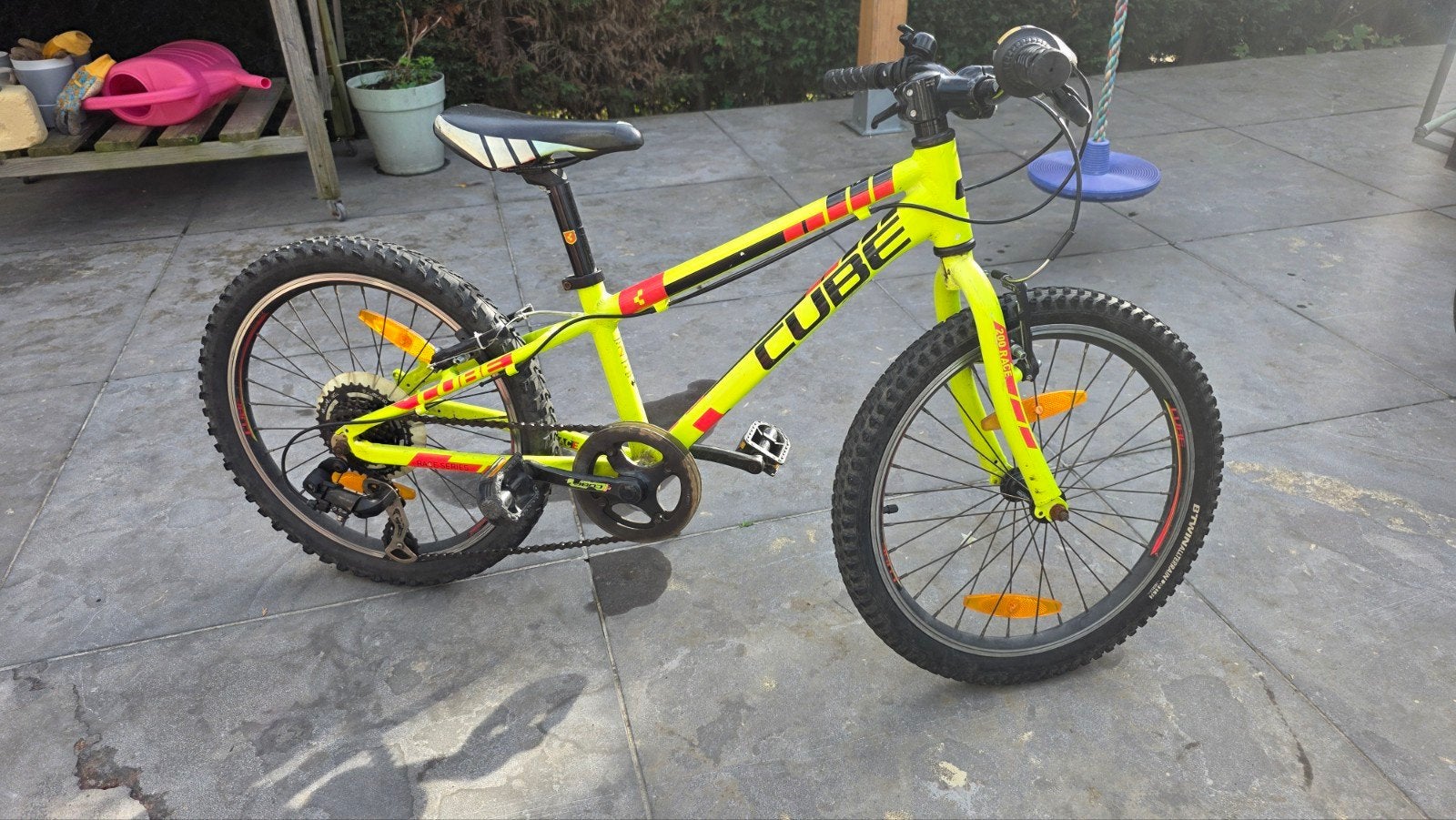 Cube Kids Bike Race Line 20 inch - Neon Geel, Ophalen, 16 tot 20 inch, Zo goed als nieuw, Cube