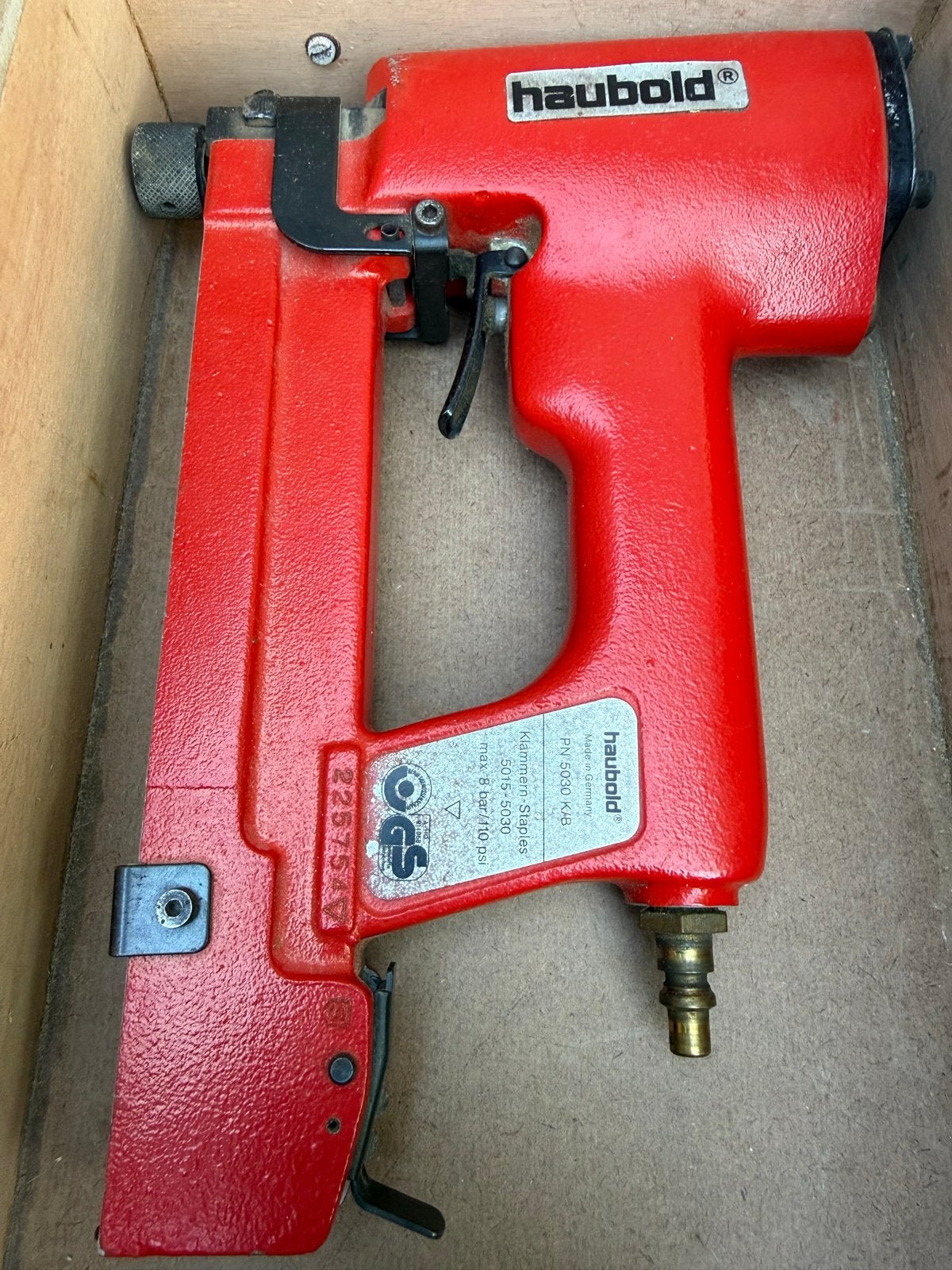 Haubold PN 5030 K/B pneumatische tacker (nietpistool), Ophalen, Gebruikt, Tacker/nietmachine, Overige merken
