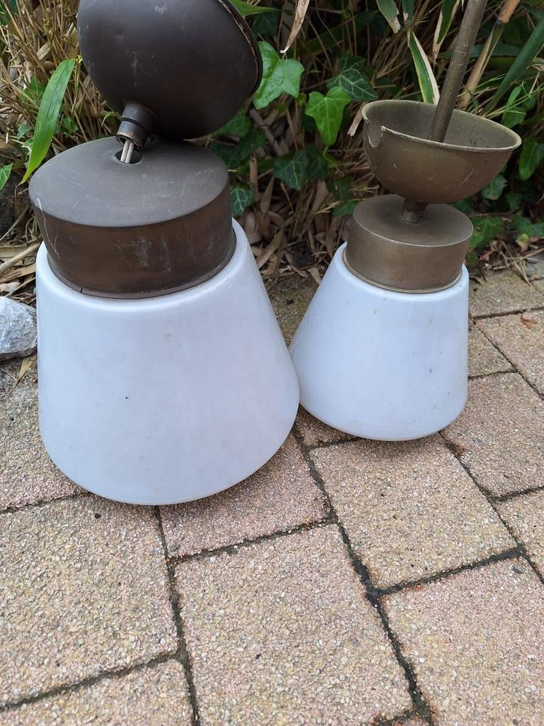 Originele Art Deco Hanglampen Jaren '20-'30, Antiek en Kunst, Antiek | Lampen, Ophalen