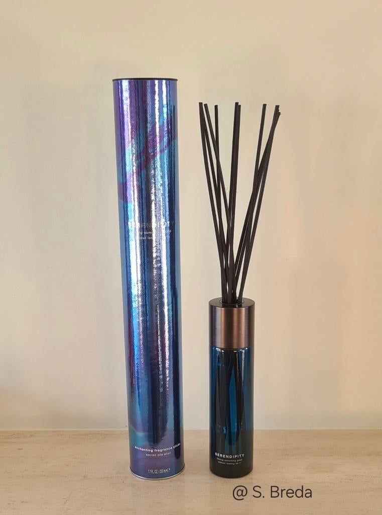 Rituals | Serendipity | Geurstokjes Houder LEEG, Ophalen, Zo goed als nieuw, Blauw, Glas