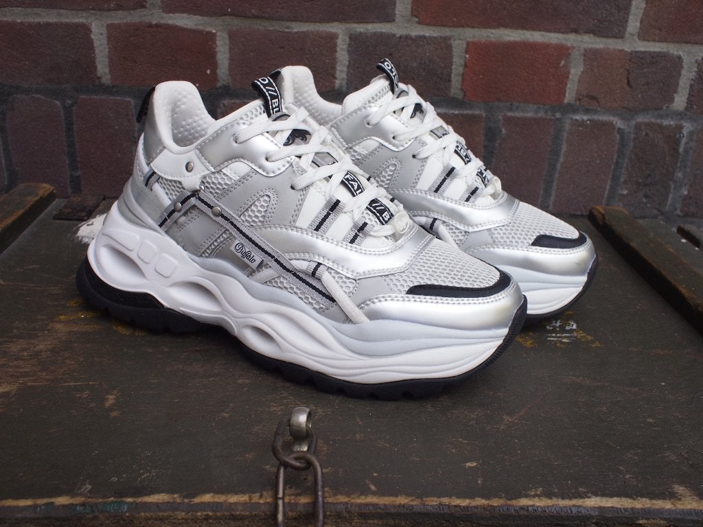 Witte Buffalo lage sneakers triplet Hollow maat 38, Wit, Ophalen of Verzenden, Buffalo, Sneakers of Gympen