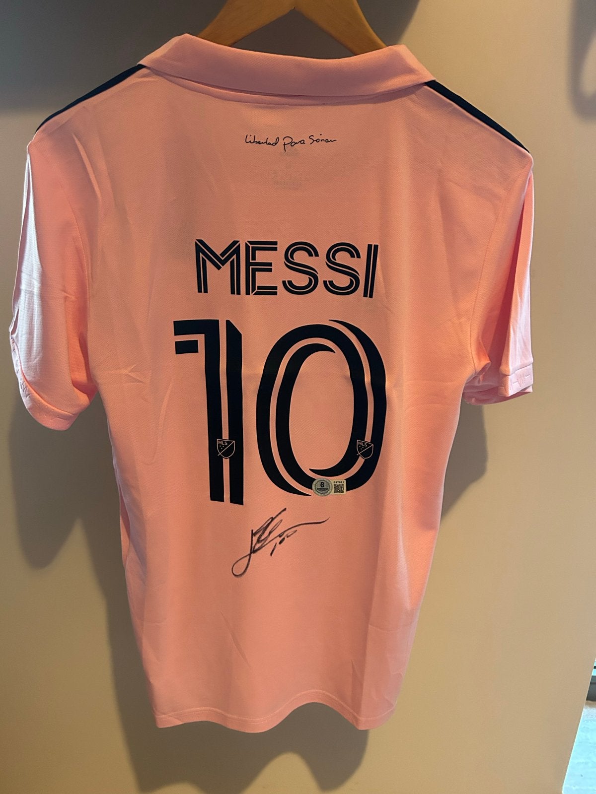 Inter Miami Messi Thuisshirt Gesigneerd COA Beckett, Ophalen of Verzenden, Nieuw, Shirt