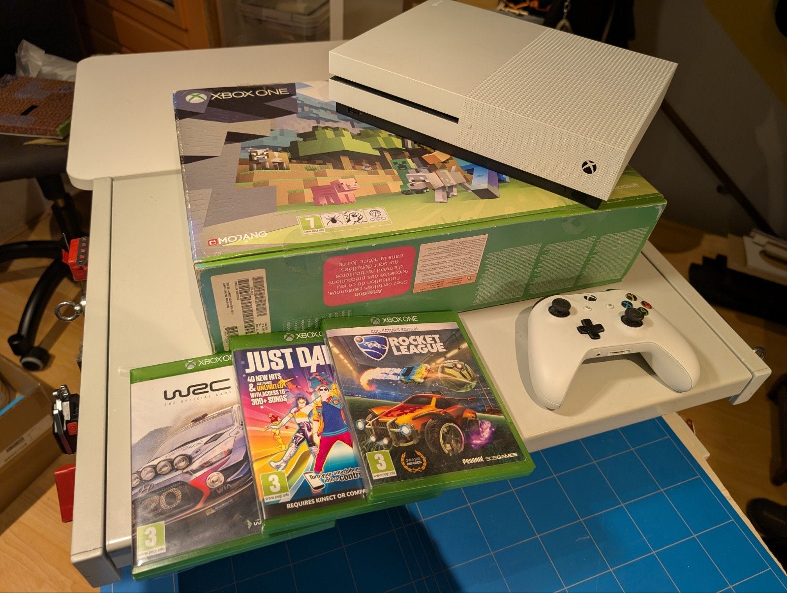 Xbox One S met games, controller en originele doos, Spelcomputers en Games, Xbox One S, Ophalen of Verzenden, Met 1 controller