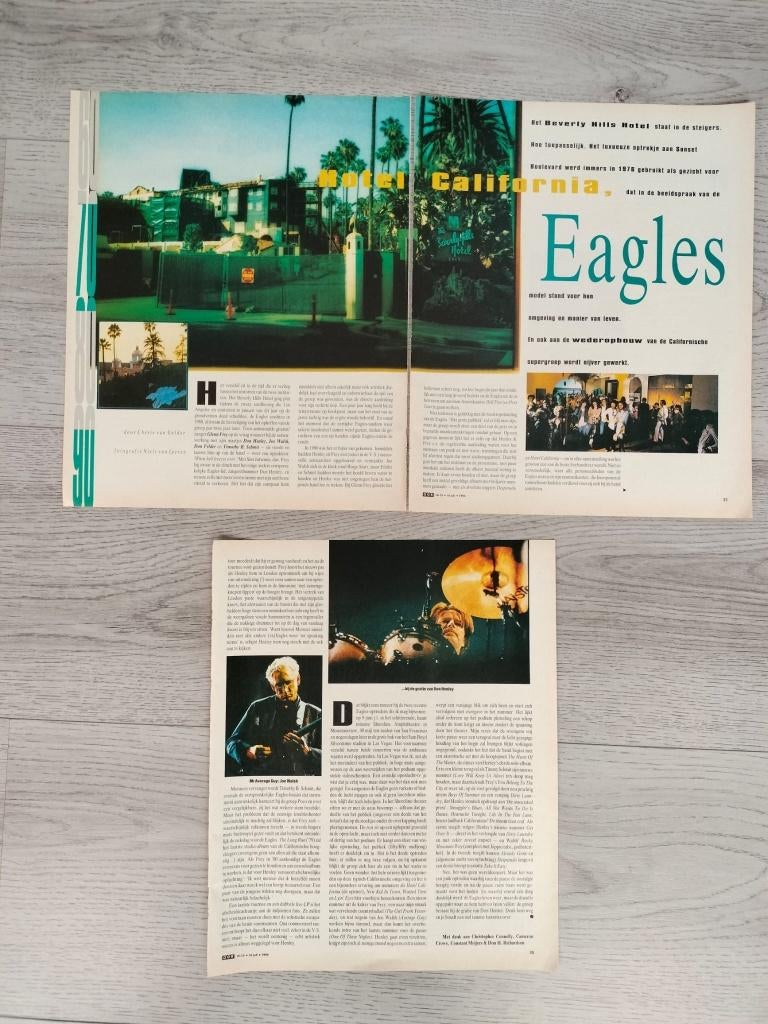 The Eagles 4-pagina’s artikel OOR tijdschrift Juli 1994, Verzenden, Gebruikt, Boek, Tijdschrift of Artikel