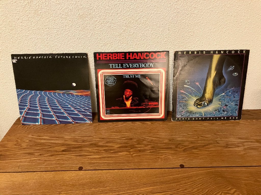 Herbbie Hancock-2 lp's+maxi singl, LP, Gebruikt, Ophalen of Verzenden, 12 inch