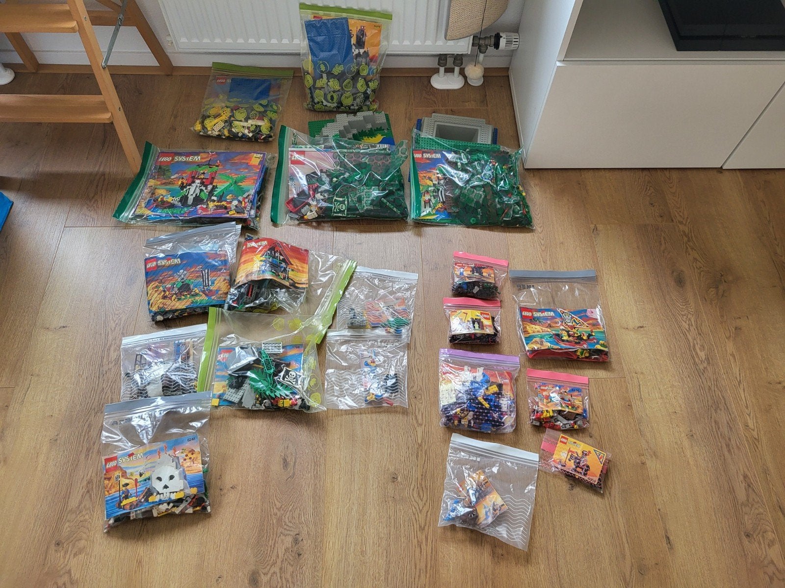 verschillende piraten lego jaren '90, Ophalen