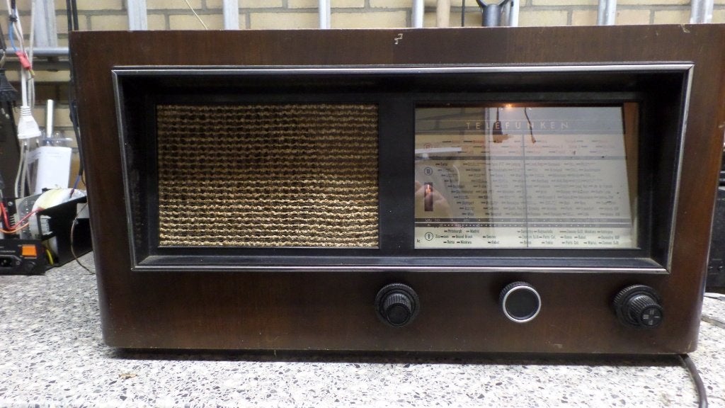 Buizenradio, TELEFUNKEN, A55WK, 1938-(#9253), Ophalen