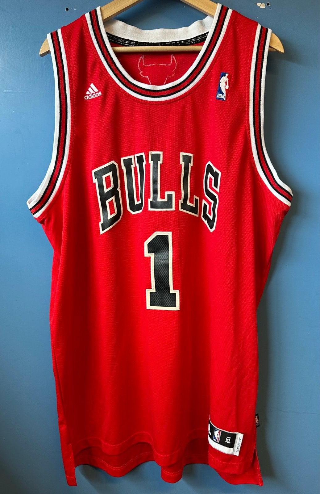 Adidas NBA Chicago Bulls Derrick Rose #1 Basketbalshirt XL, Verzenden, Gebruikt, Overige typen