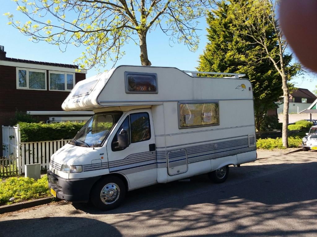 Stoere "all weather" camper Fiat Ducato ROTEC, Caravans en Kamperen, Campers, Chemisch toilet, Buscamper of Camperbus, Luifel