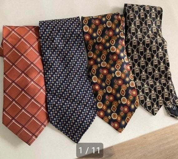 Zijden stropdassen, Ophalen of Verzenden, Zo goed als nieuw, Overige kleuren, Met patroon