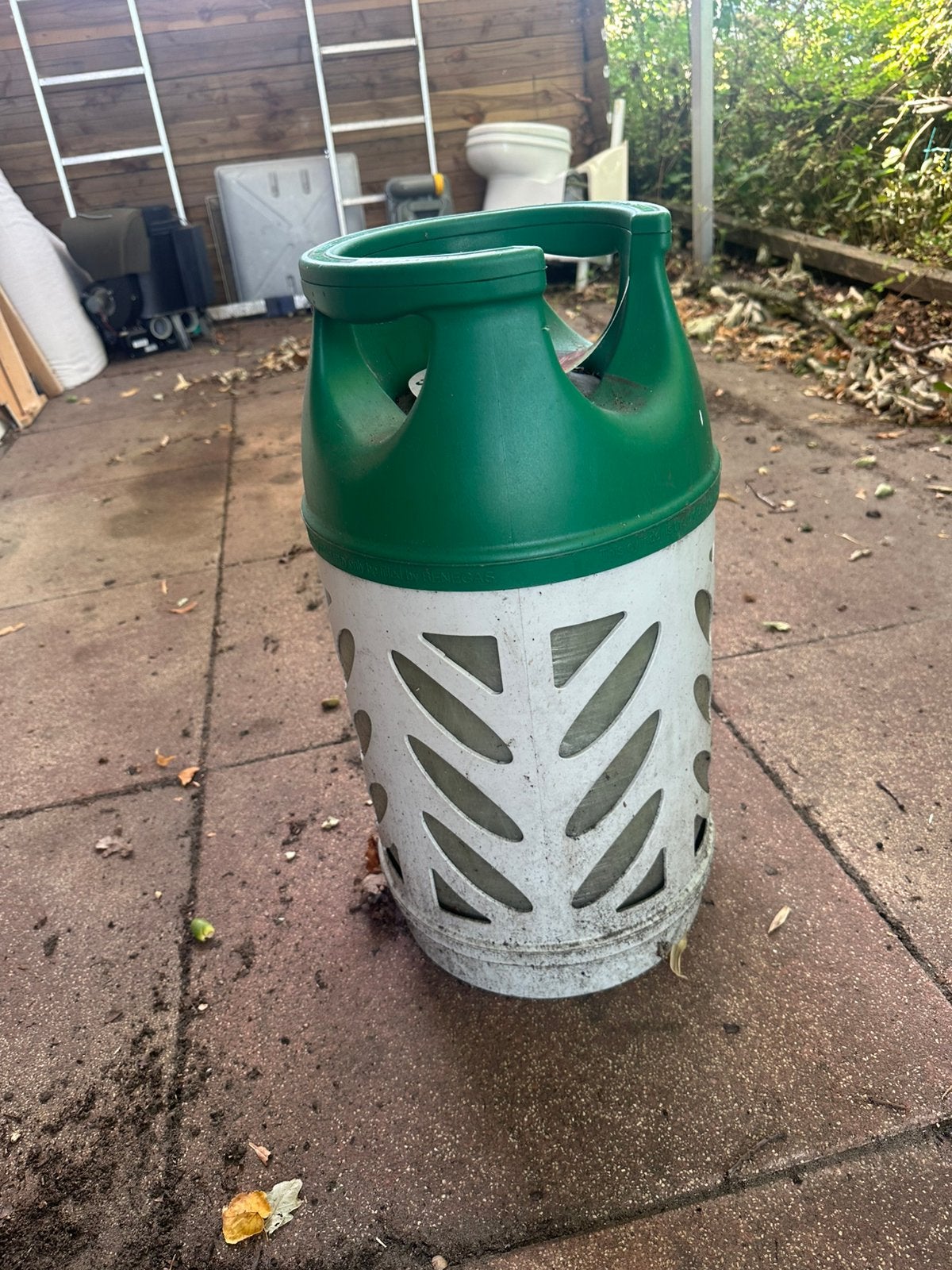 Gas fles, Ophalen, Gebruikt