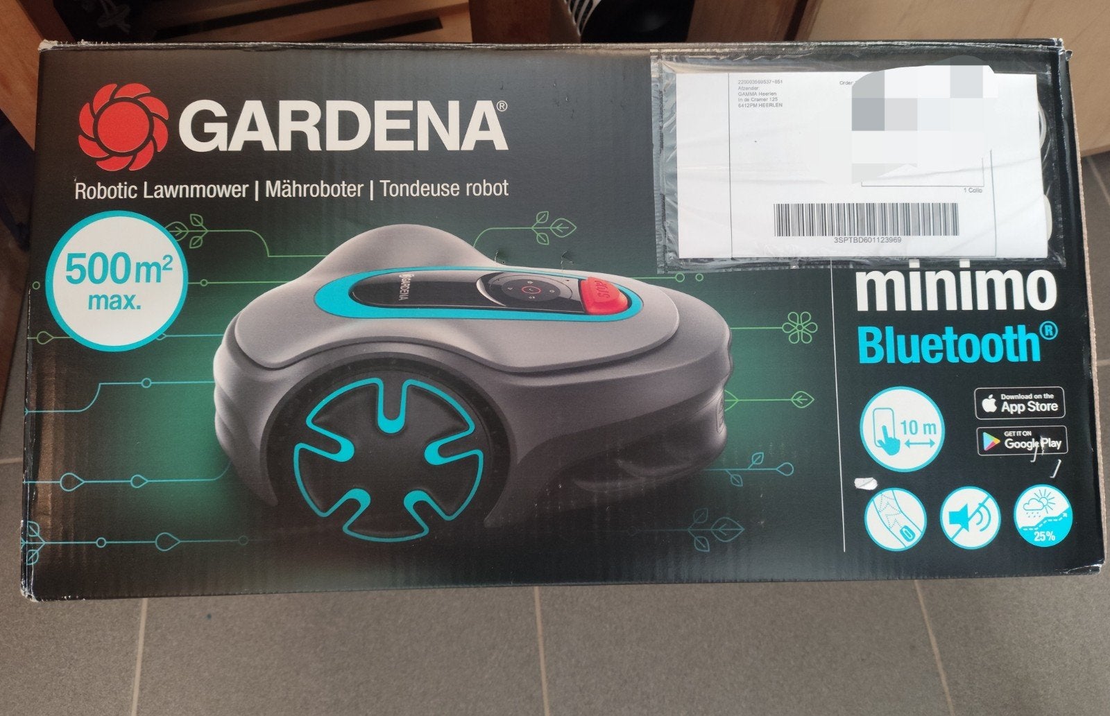 Splinternieuwe Gardena SILENO minimo Robotmaaier Ongebruikt, Nieuw, Ophalen of Verzenden, Minder dan 20 cm, Met regensensor